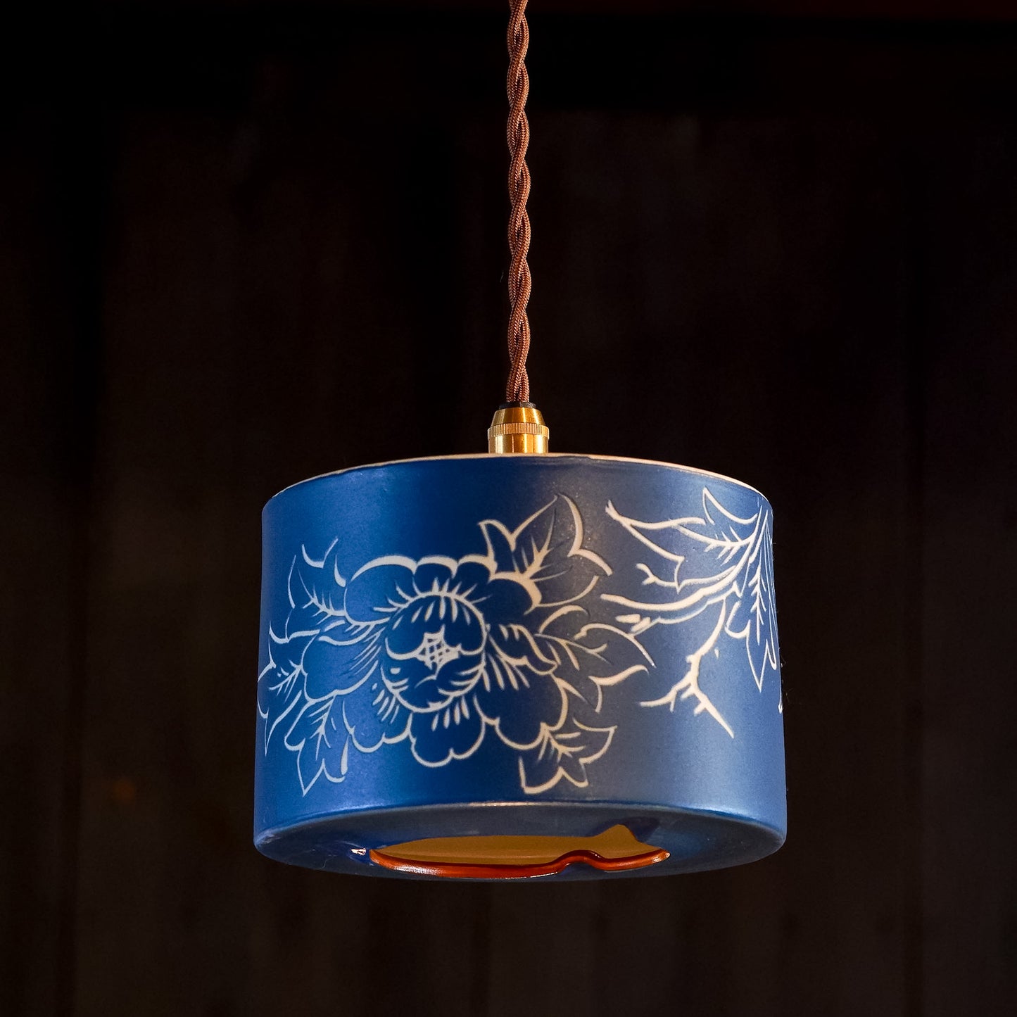 Seto ware | Akatsu ware | Matte blue | Pendant light