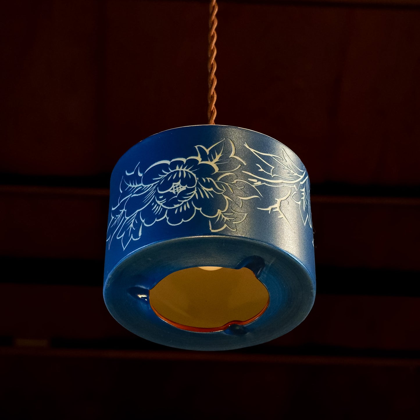 Seto ware | Akatsu ware | Matte blue | Pendant light