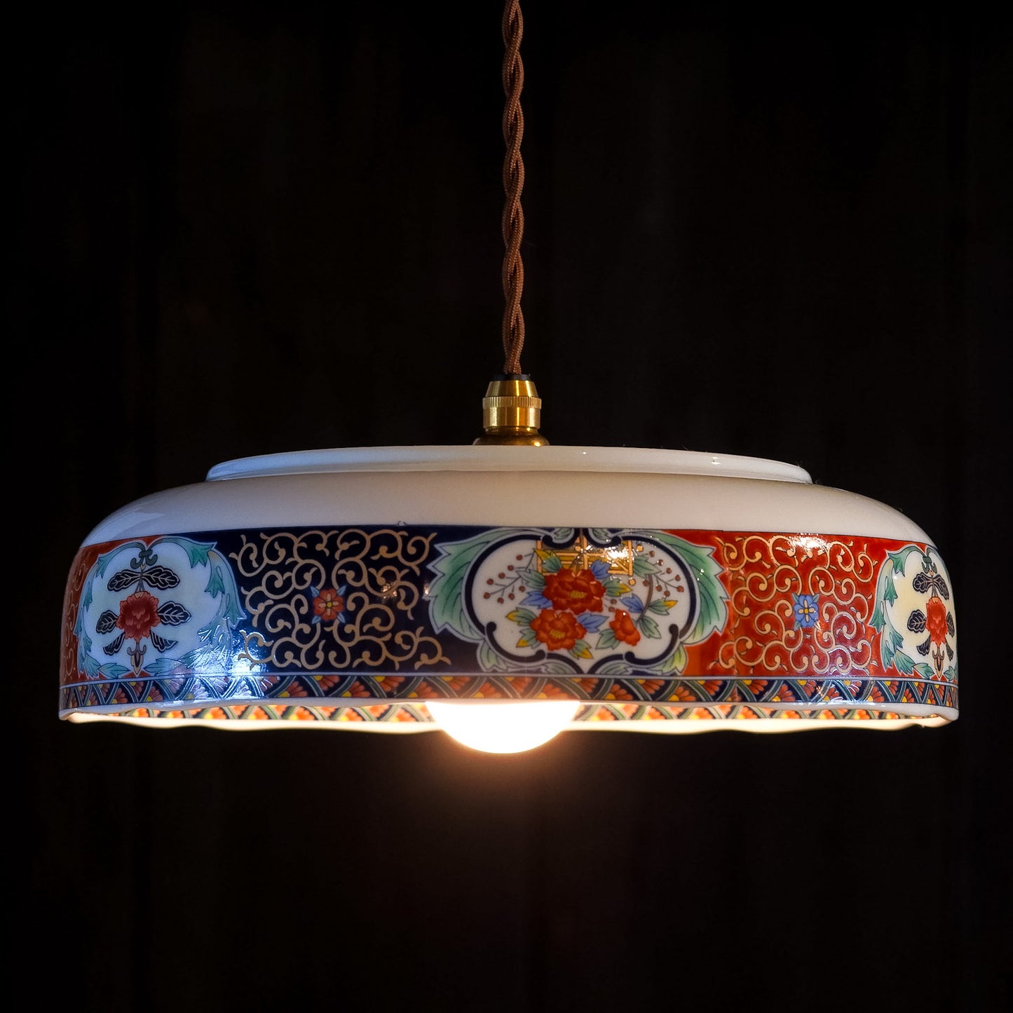 Imari ware | Juzan | Large bowl | Pendant light