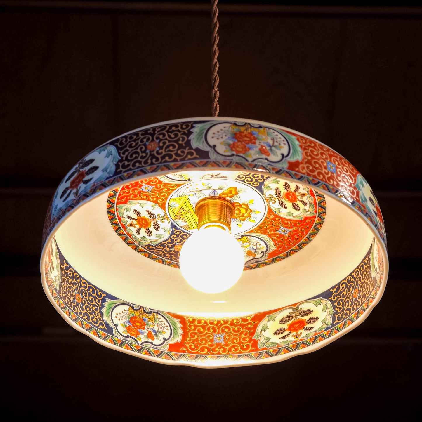 Imari ware | Juzan | Large bowl | Pendant light