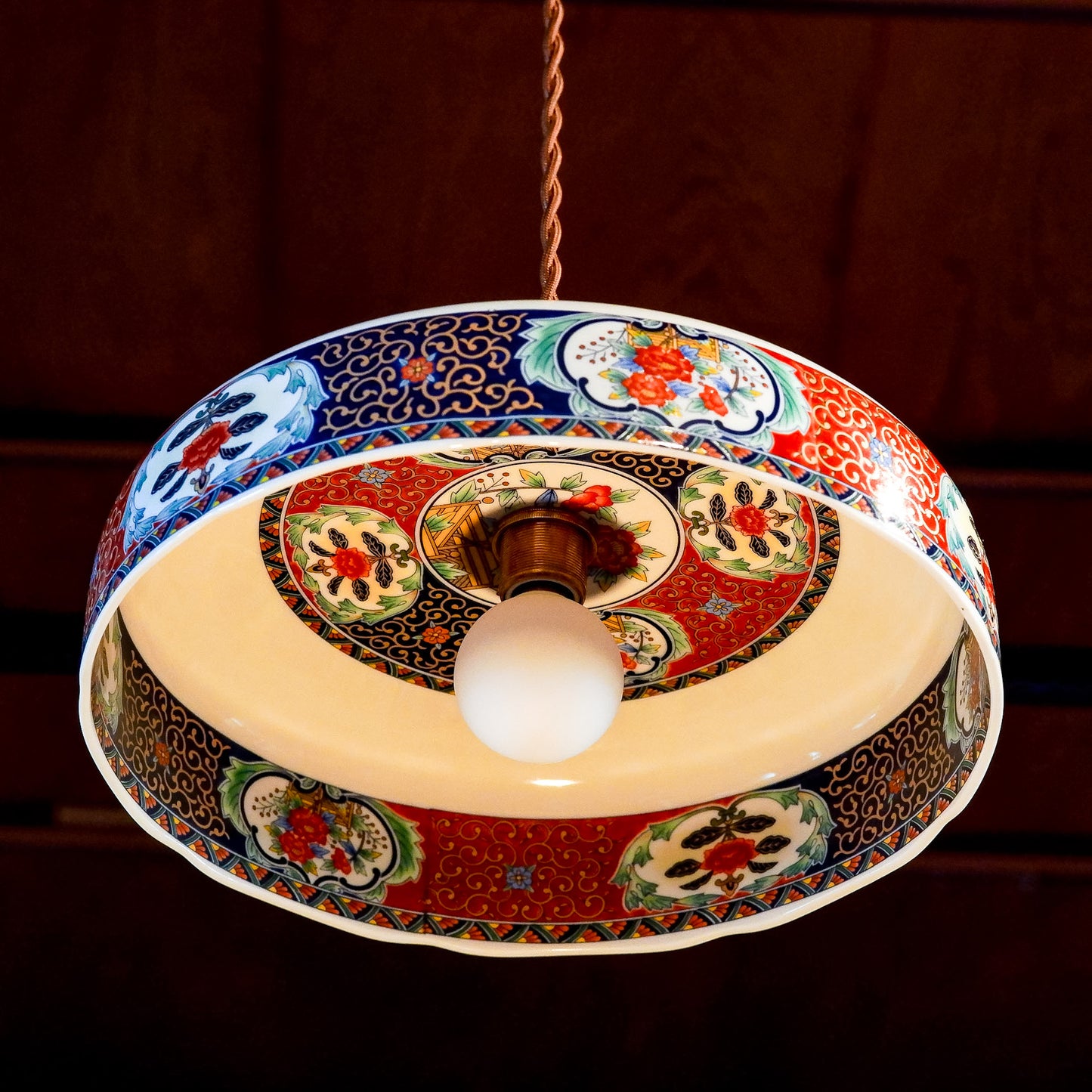 Imari ware | Juzan | Large bowl | Pendant light
