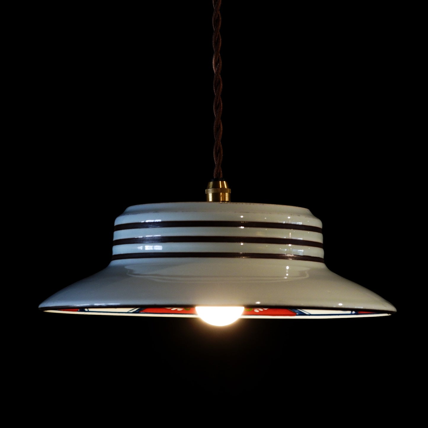 Arita ware | Dragon | Landscape design | Red and blue | Pendant light