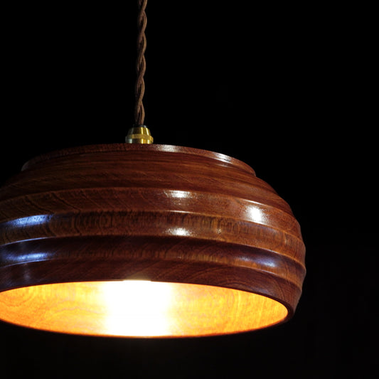 作地未詳|木製|菓子器|ペンダントライト