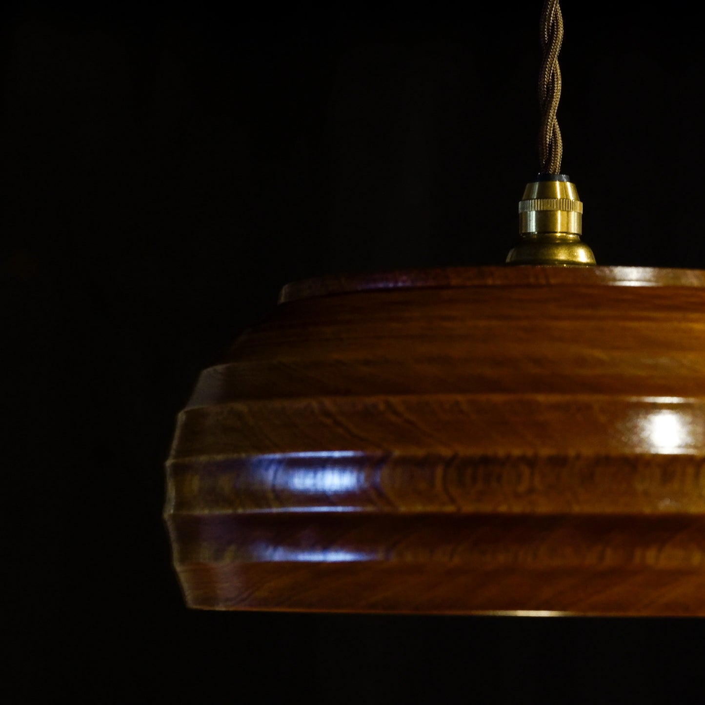 Place of manufacture unknown | Wooden | Candy dish | Pendant light
