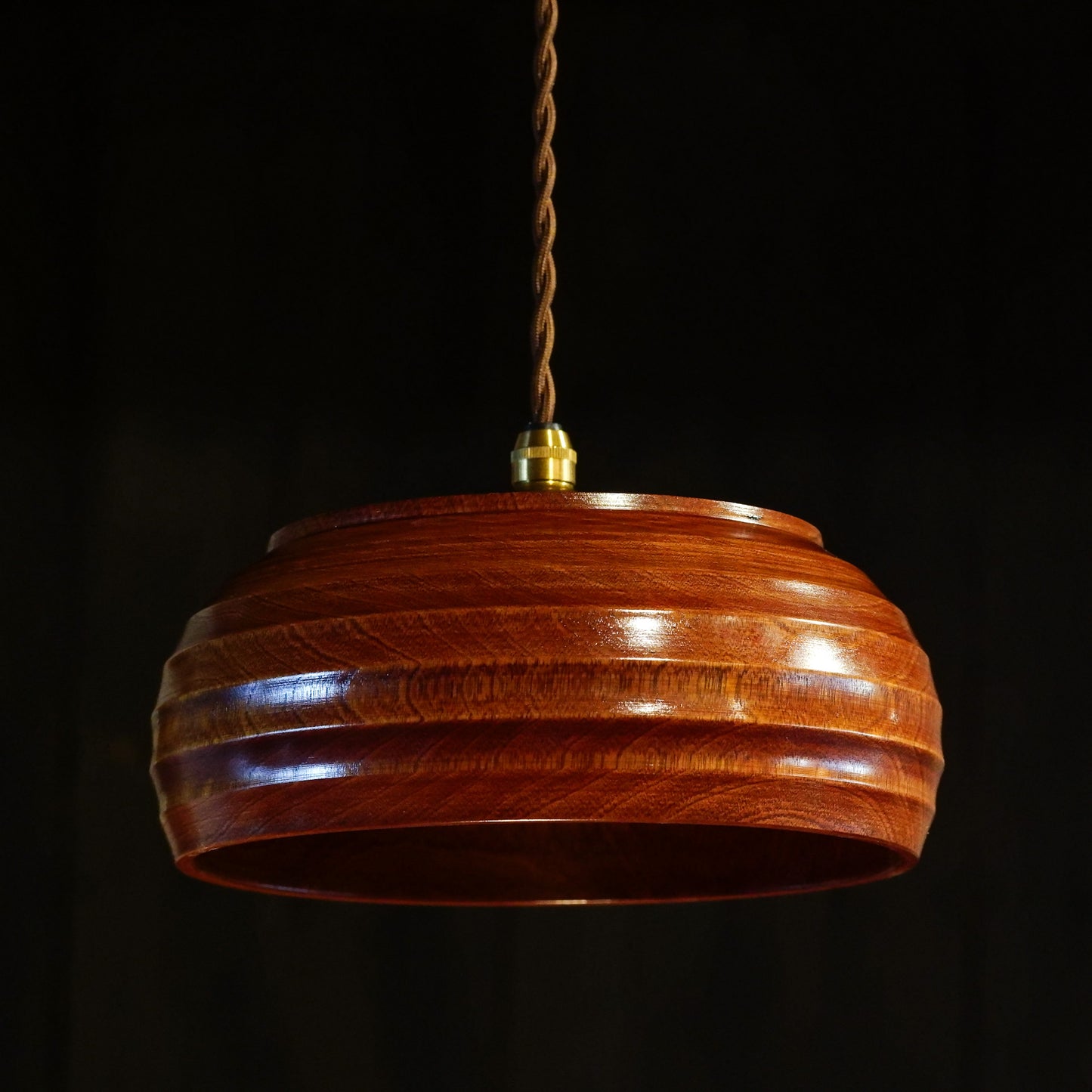 Place of manufacture unknown | Wooden | Candy dish | Pendant light