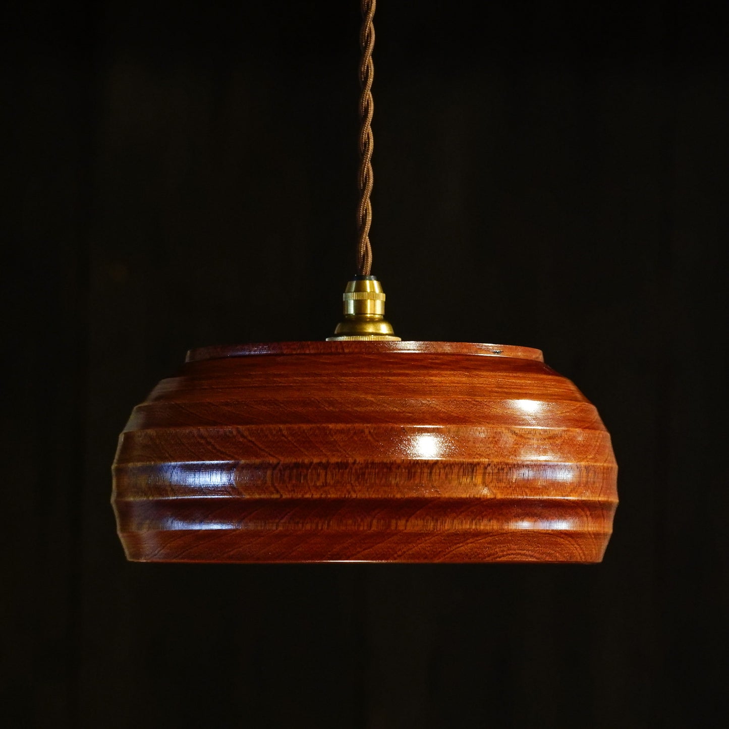 Place of manufacture unknown | Wooden | Candy dish | Pendant light