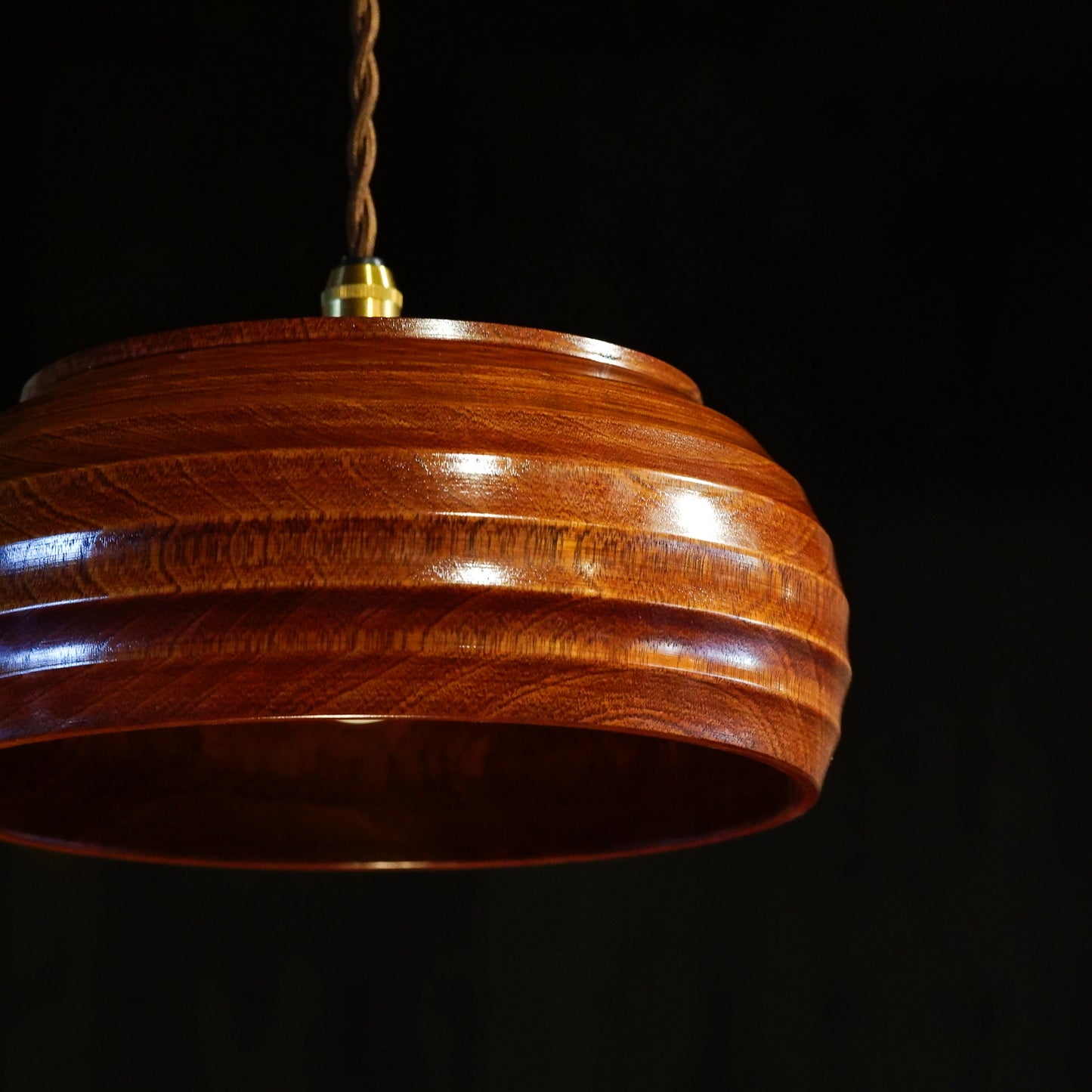 Place of manufacture unknown | Wooden | Candy dish | Pendant light