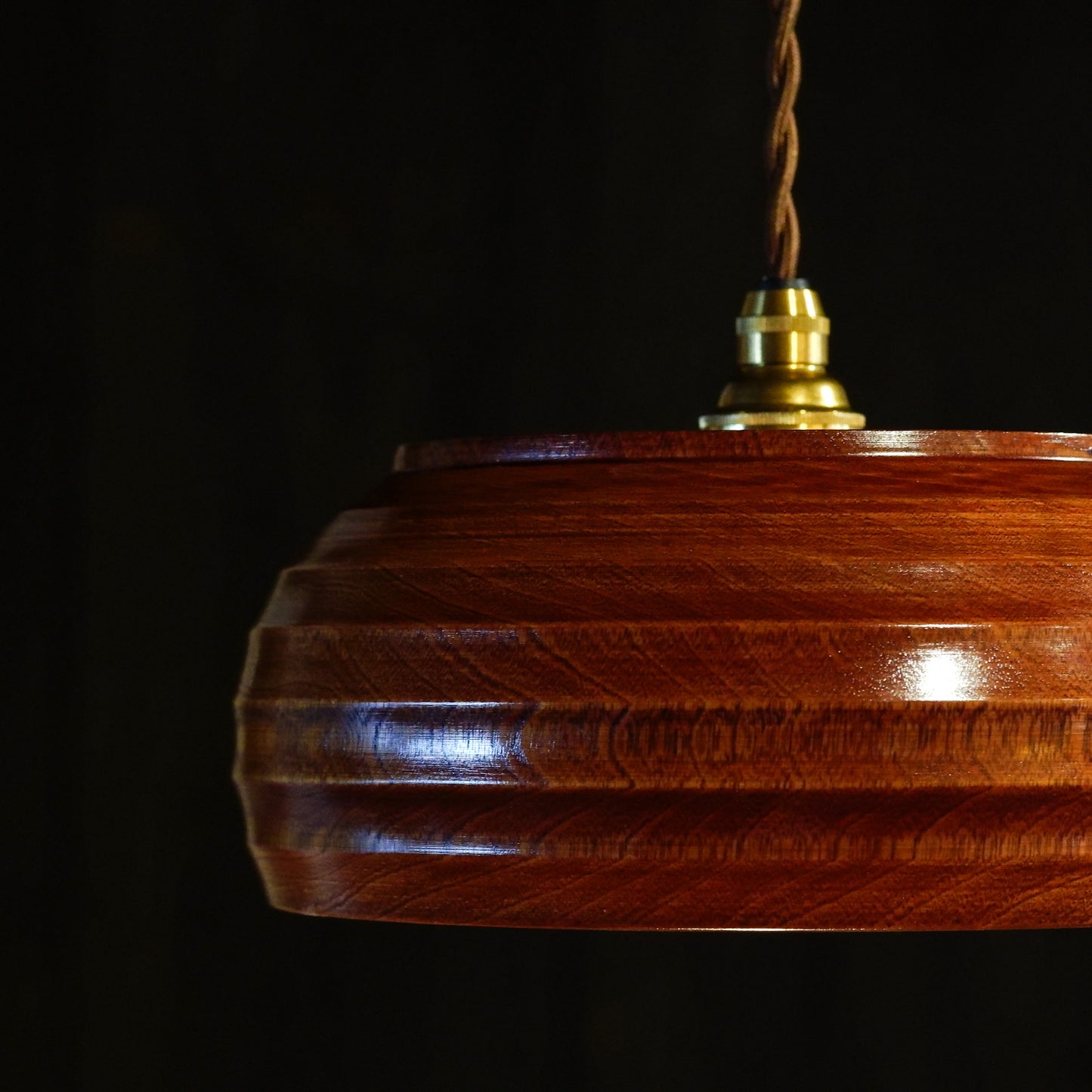 Place of manufacture unknown | Wooden | Candy dish | Pendant light