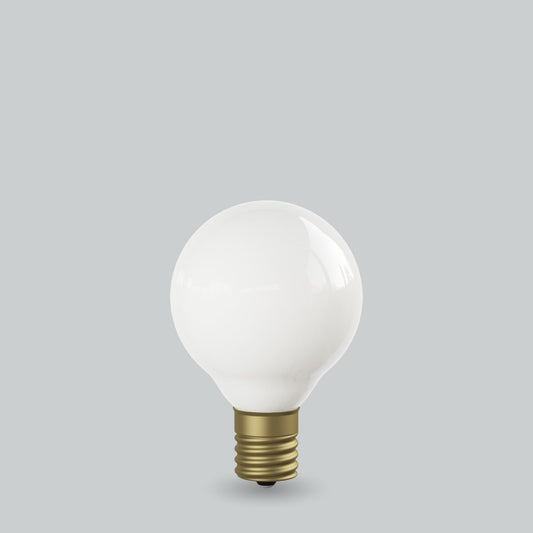 LED電球｜ホワイトガラス｜ボール50｜30W相当｜220lm｜2.5W｜2700K (電球色)