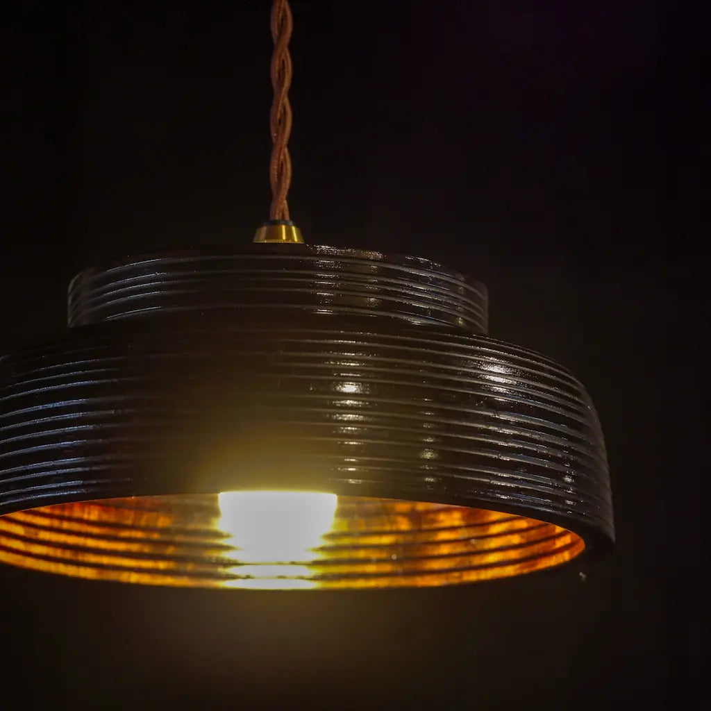 作地未詳｜木製｜菓子器｜ペンダントライト