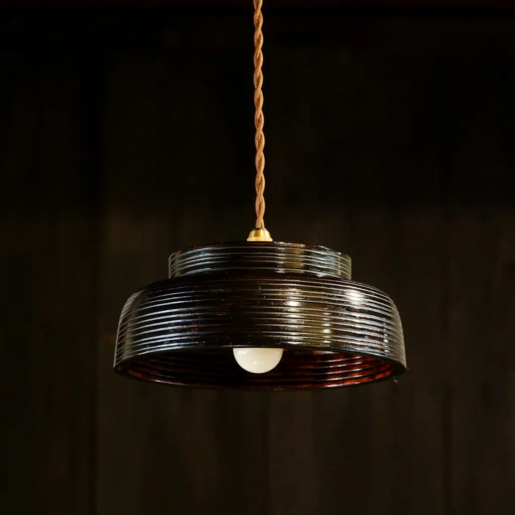 作地未詳｜木製｜菓子器｜ペンダントライト