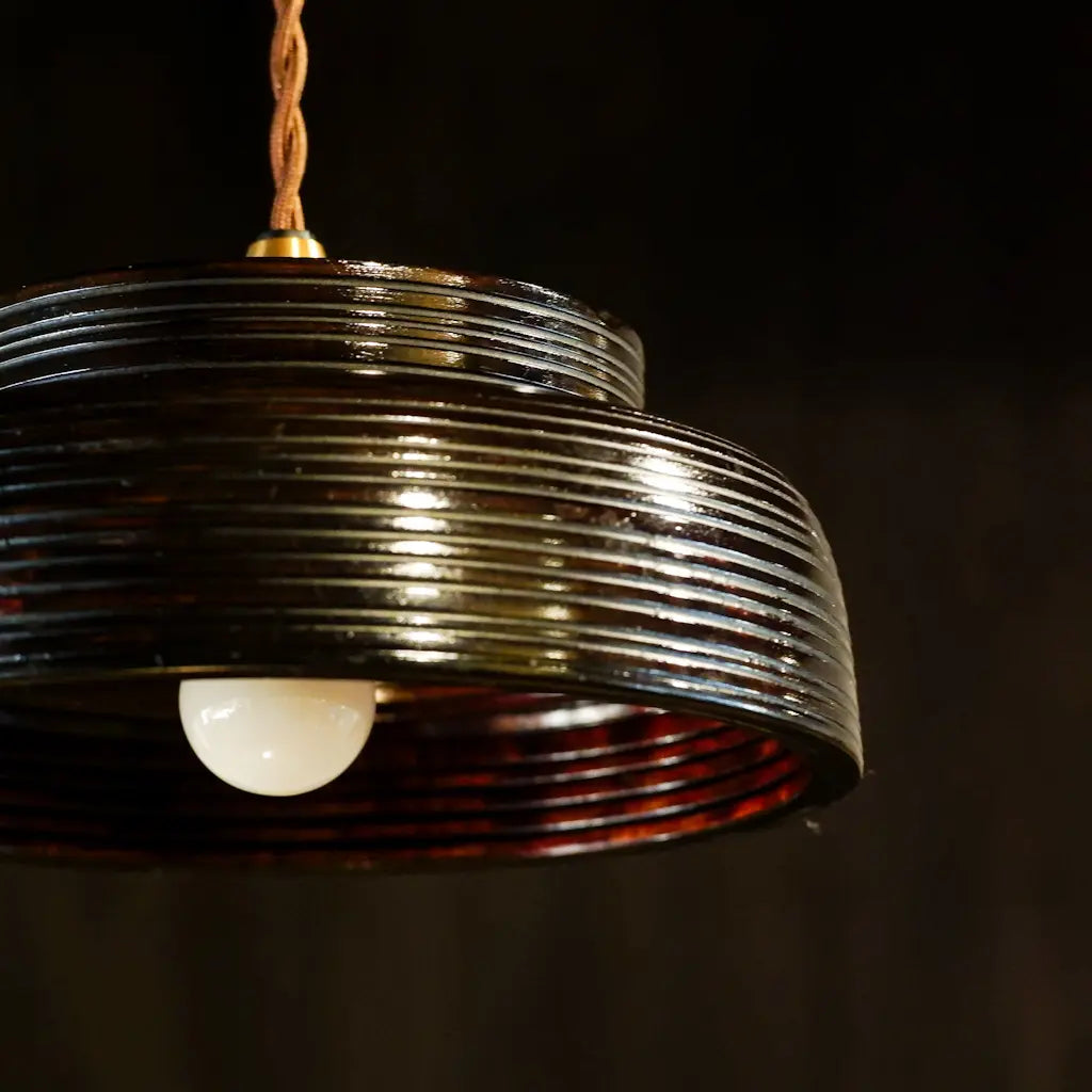 作地未詳｜木製｜菓子器｜ペンダントライト