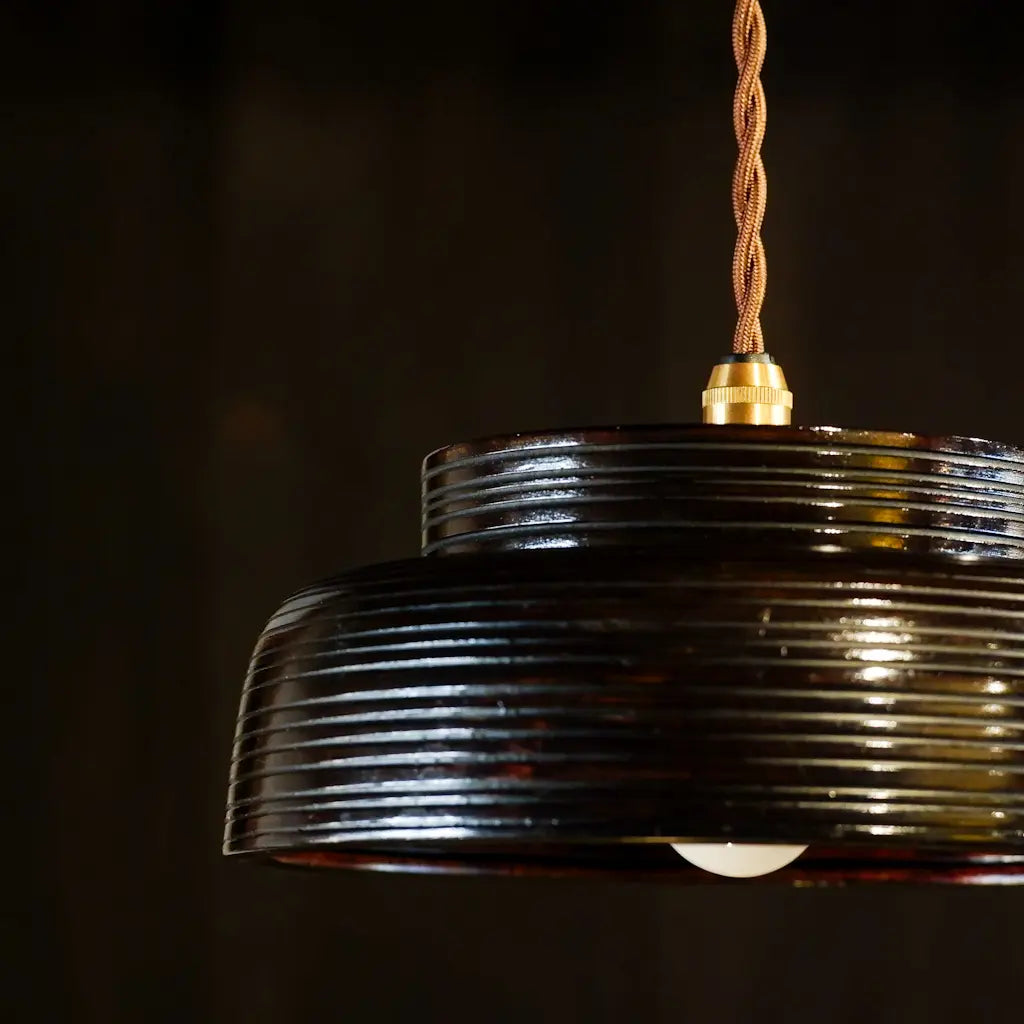 作地未詳｜木製｜菓子器｜ペンダントライト