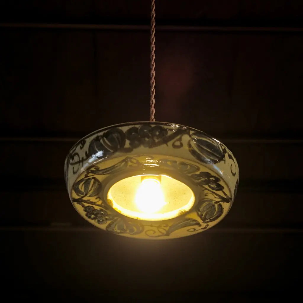 美濃焼｜荒神窯｜草花｜ペンダントライト