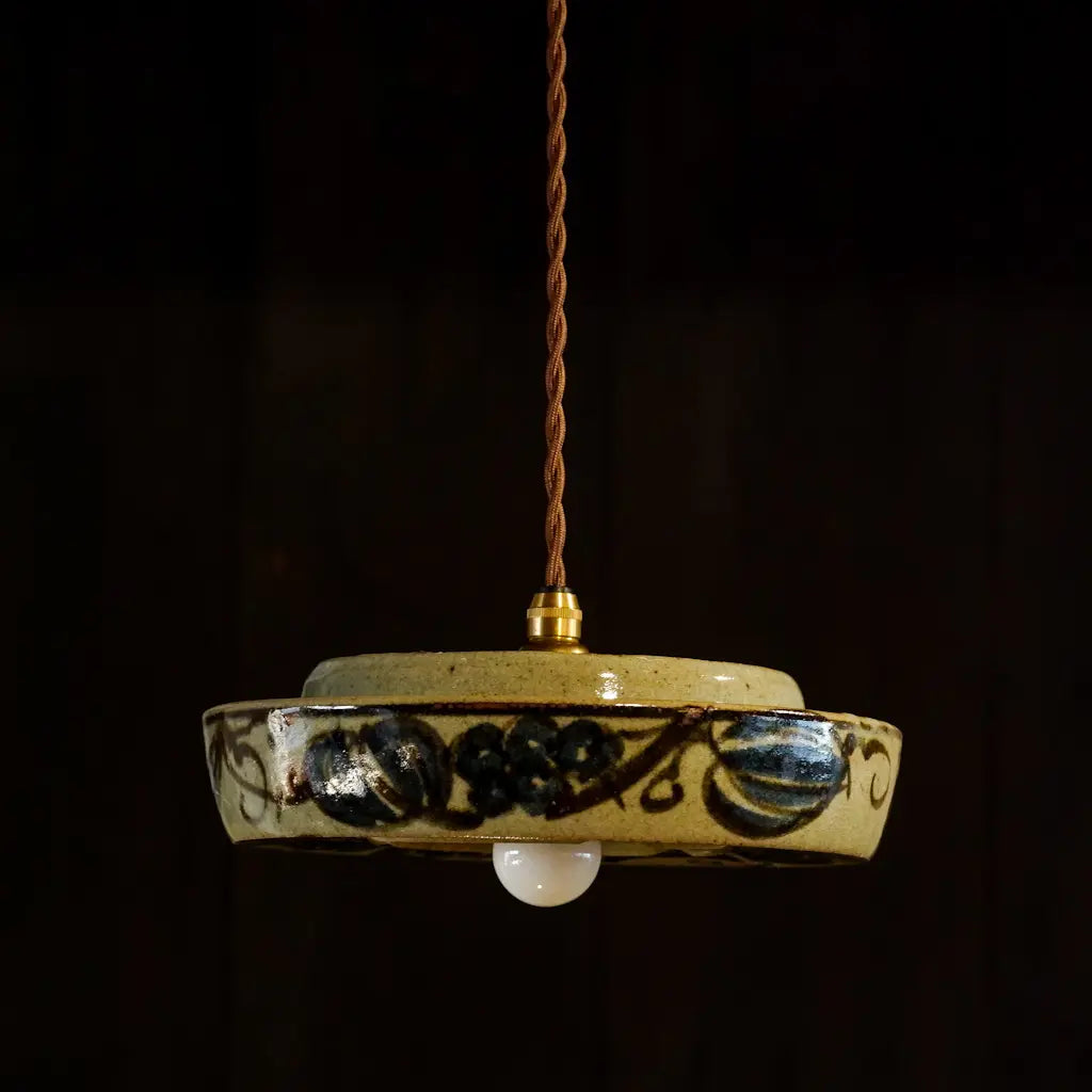 美濃焼｜荒神窯｜草花｜ペンダントライト