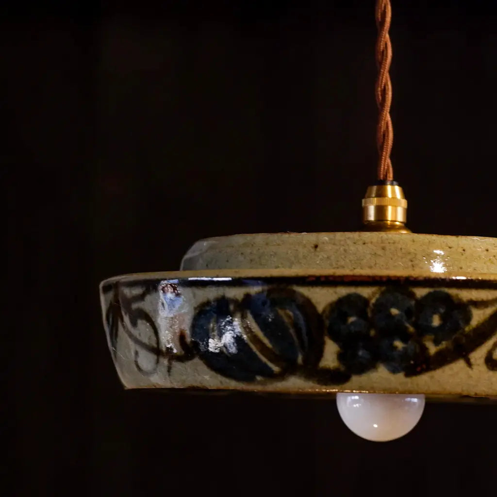美濃焼｜荒神窯｜草花｜ペンダントライト