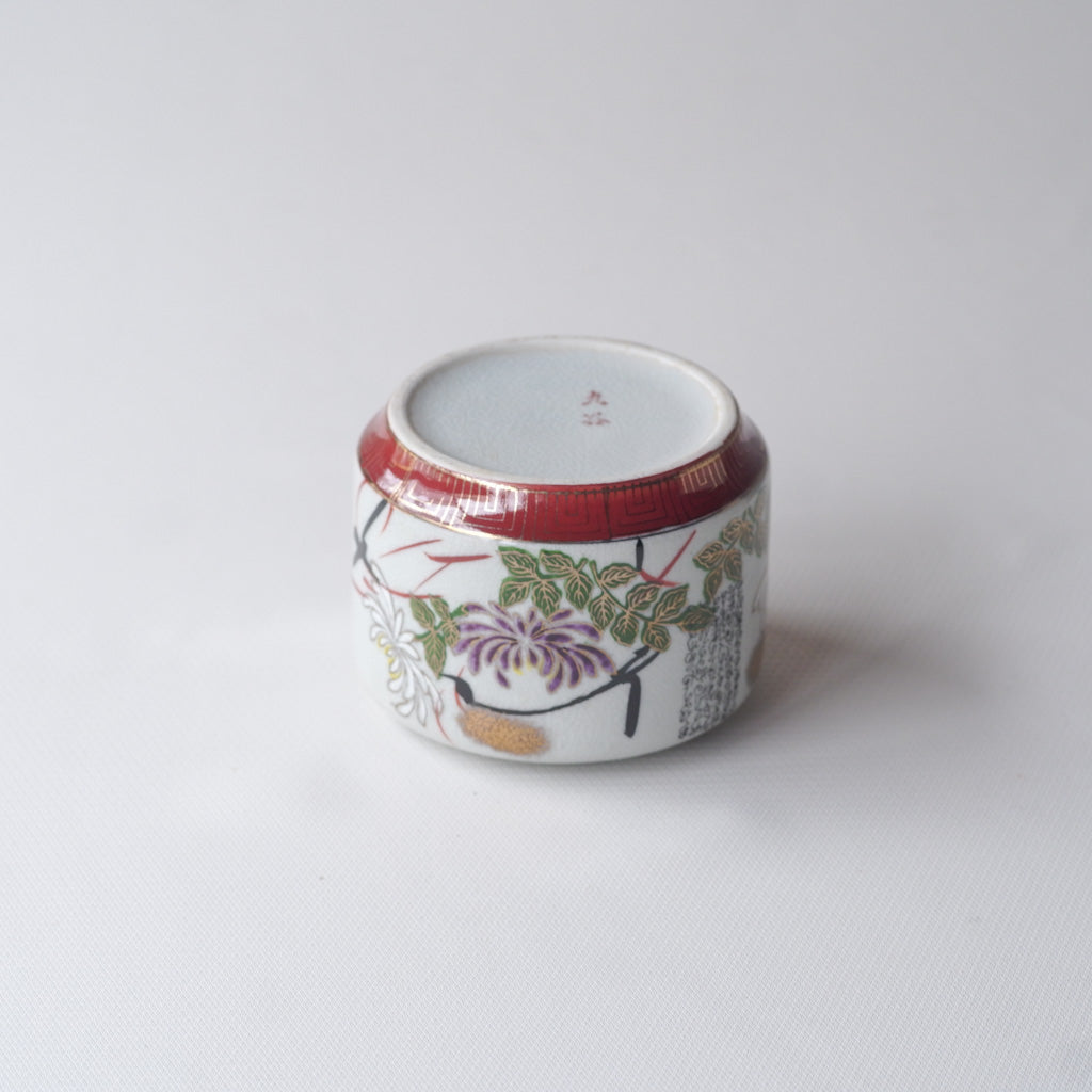 作地未詳｜九谷焼｜細字｜金彩｜ペンダントライト