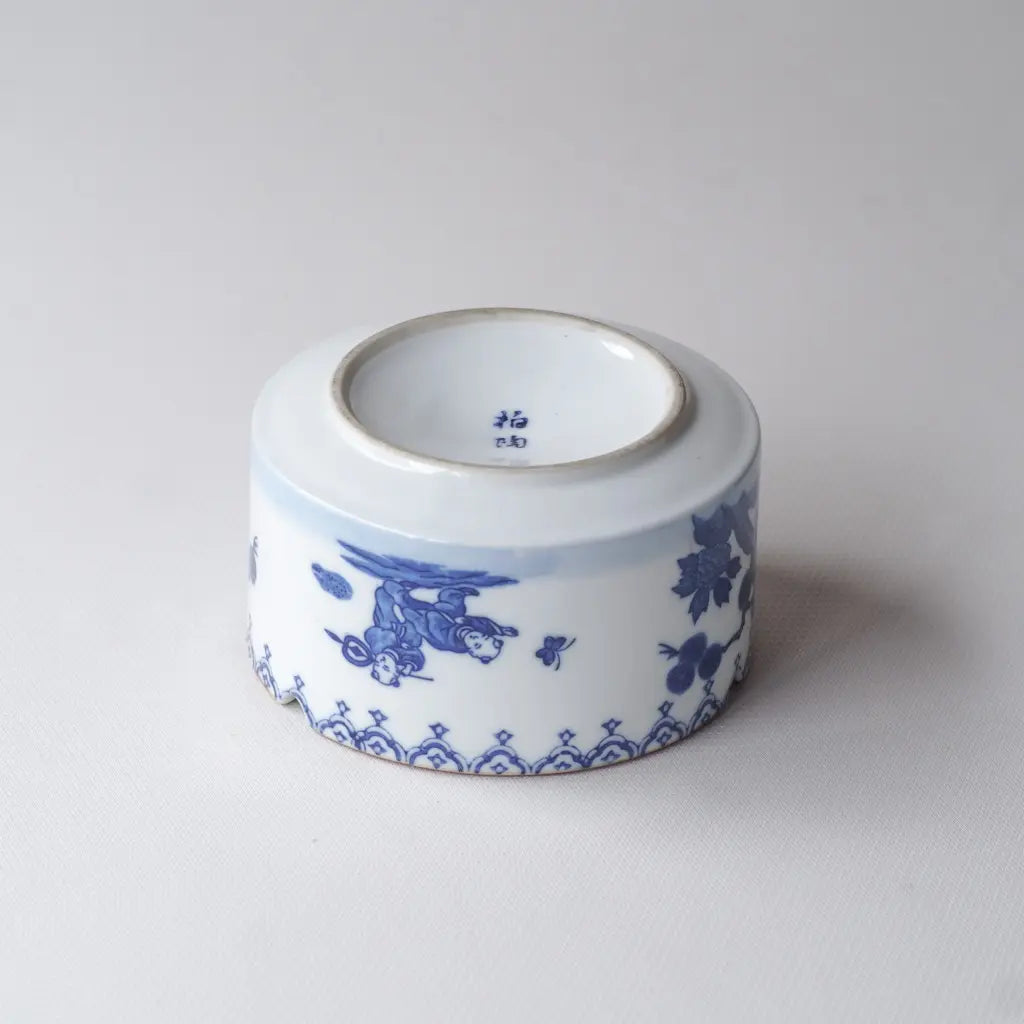 鍋島焼｜唐子｜染付｜透過｜ペンダントライト