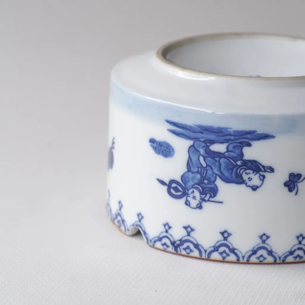 鍋島焼｜唐子｜染付｜透過｜ペンダントライト