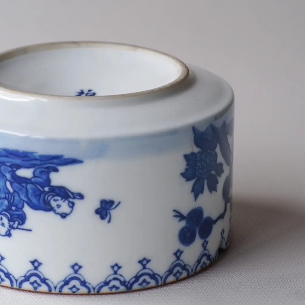 鍋島焼｜唐子｜染付｜透過｜ペンダントライト