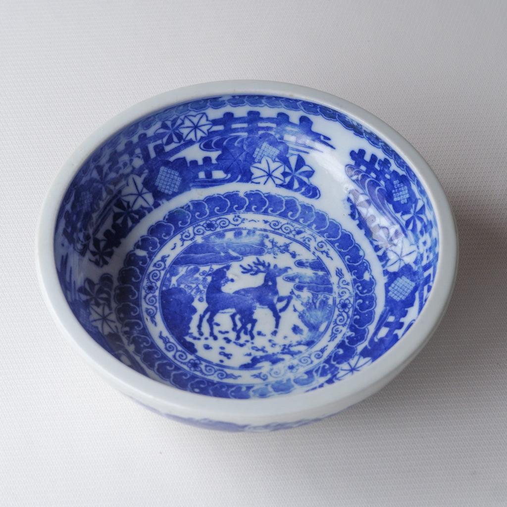 古伊万里(？)｜時代物｜染付｜鉢｜ペンダントライト