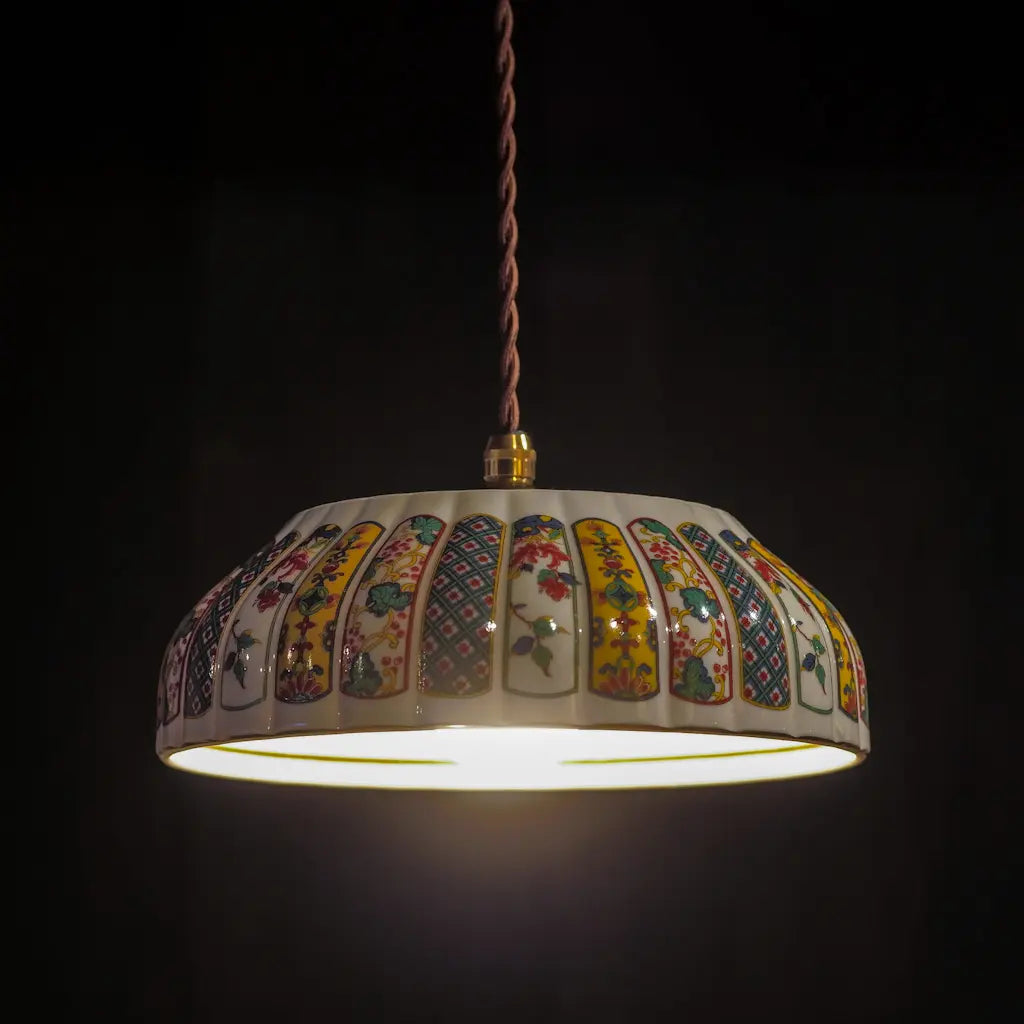 有田焼｜福寿｜錦絵｜盛り鉢・大｜ペンダントライト