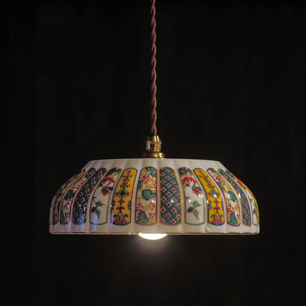 有田焼｜福寿｜錦絵｜盛り鉢・大｜ペンダントライト