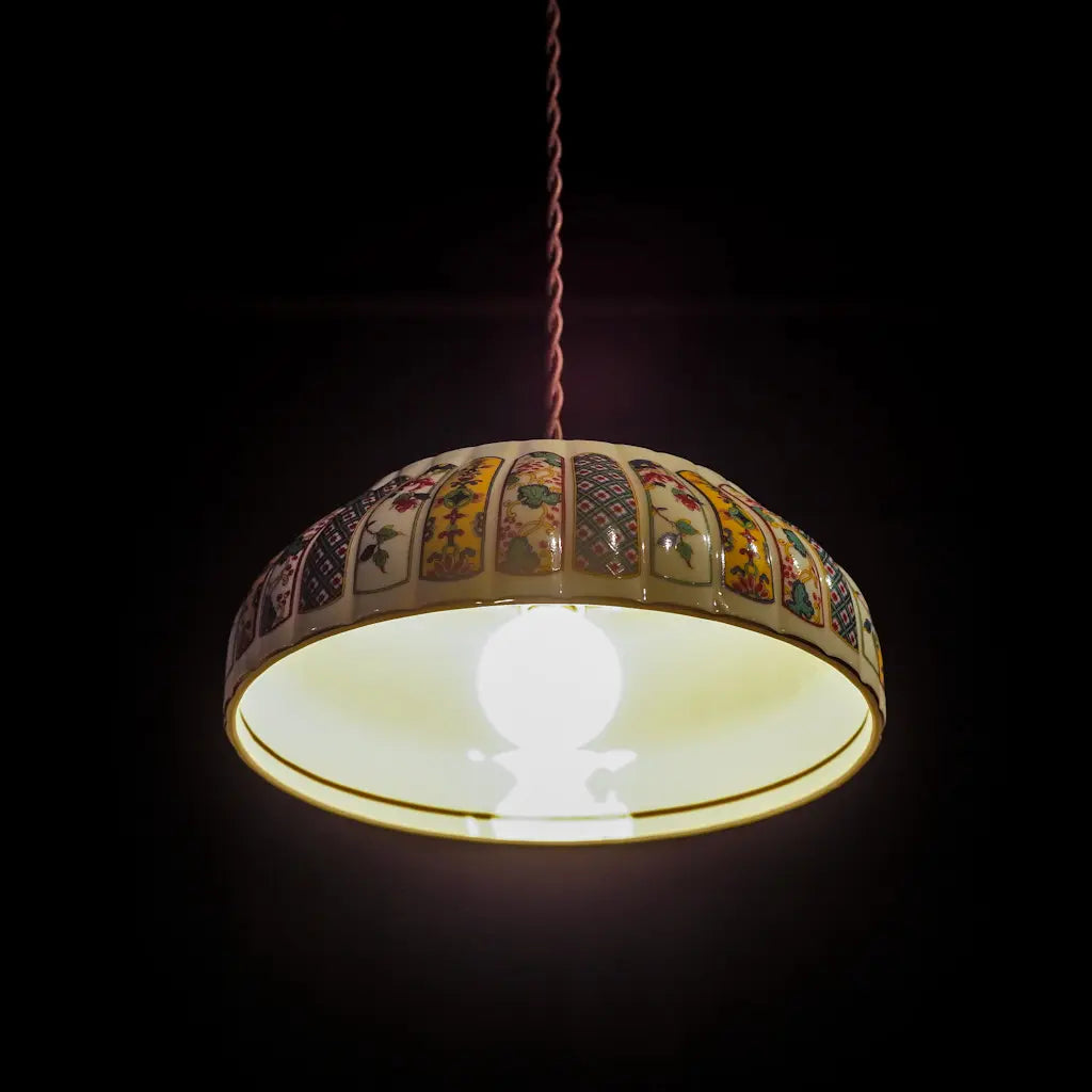 有田焼｜福寿｜錦絵｜盛り鉢・大｜ペンダントライト