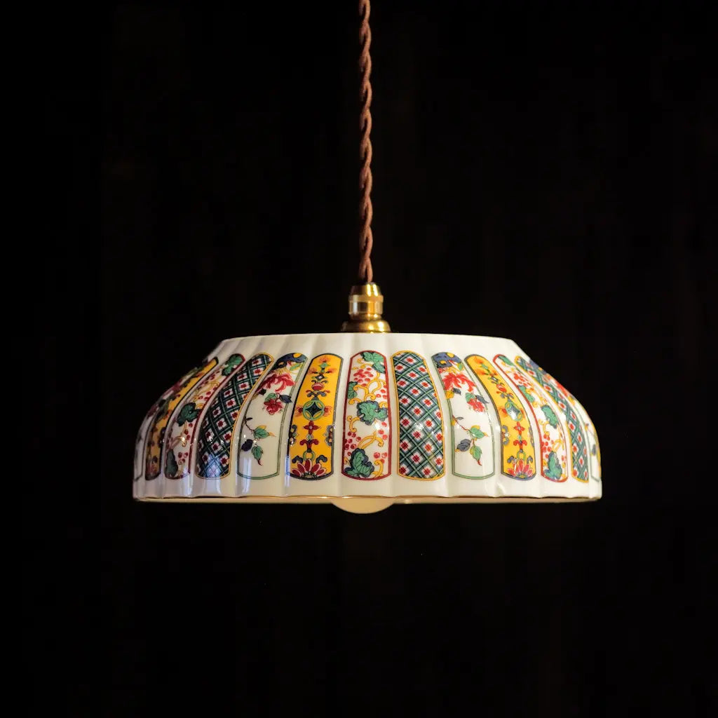 有田焼｜福寿｜錦絵｜盛り鉢・大｜ペンダントライト