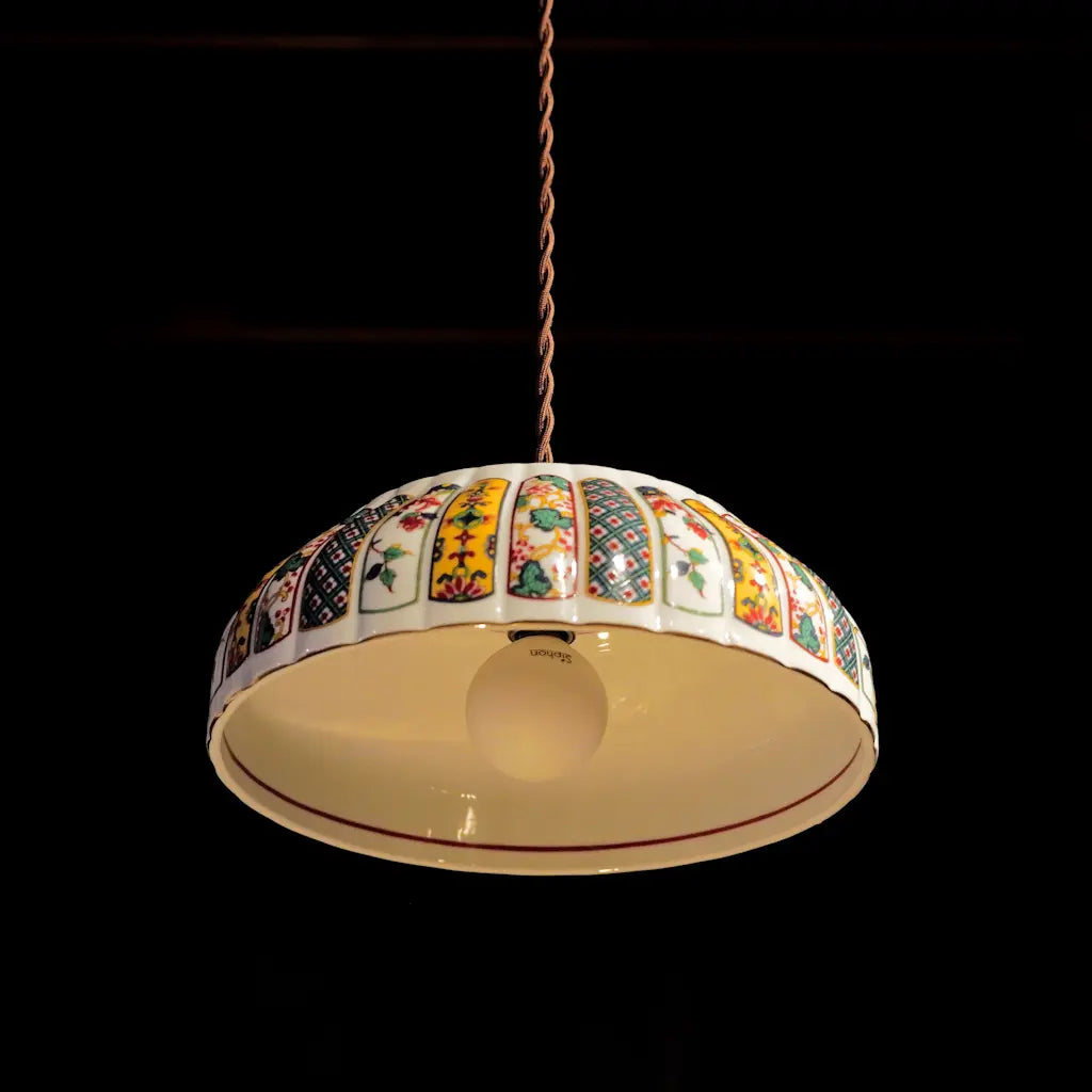 有田焼｜福寿｜錦絵｜盛り鉢・大｜ペンダントライト