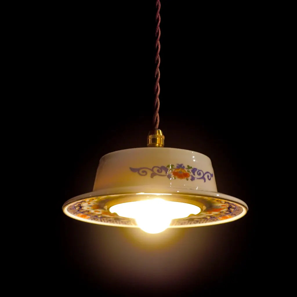 有田焼｜丸喜陶苑｜花文様｜ペンダントライト