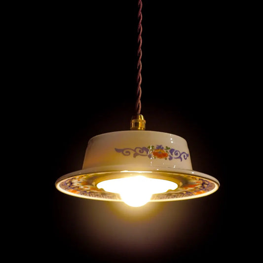 有田焼｜丸喜陶苑｜花文様｜ペンダントライト