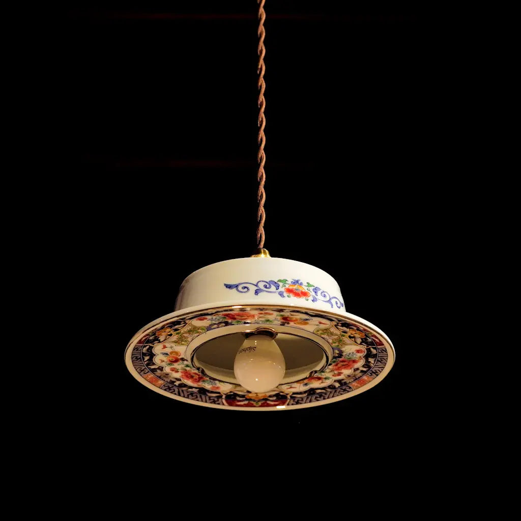 有田焼｜丸喜陶苑｜花文様｜ペンダントライト