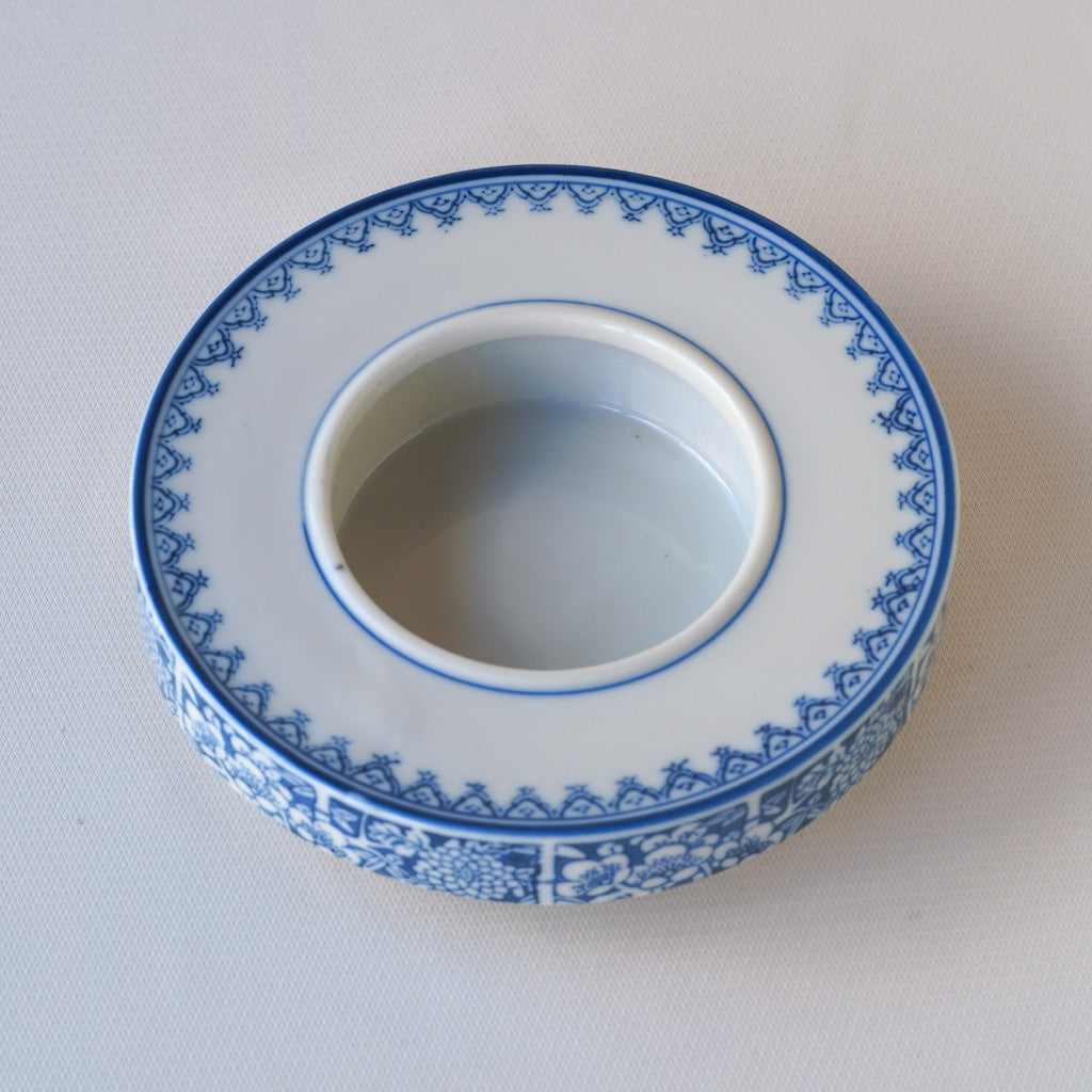 作地未詳｜花・竹文様｜染付｜ペンダントライト