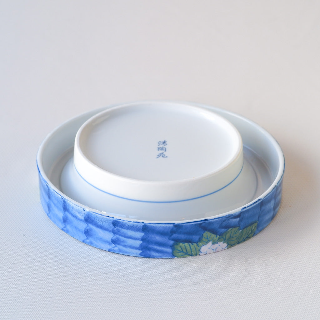 有田焼｜清陶苑｜紫陽花｜染付｜ペンダントライト