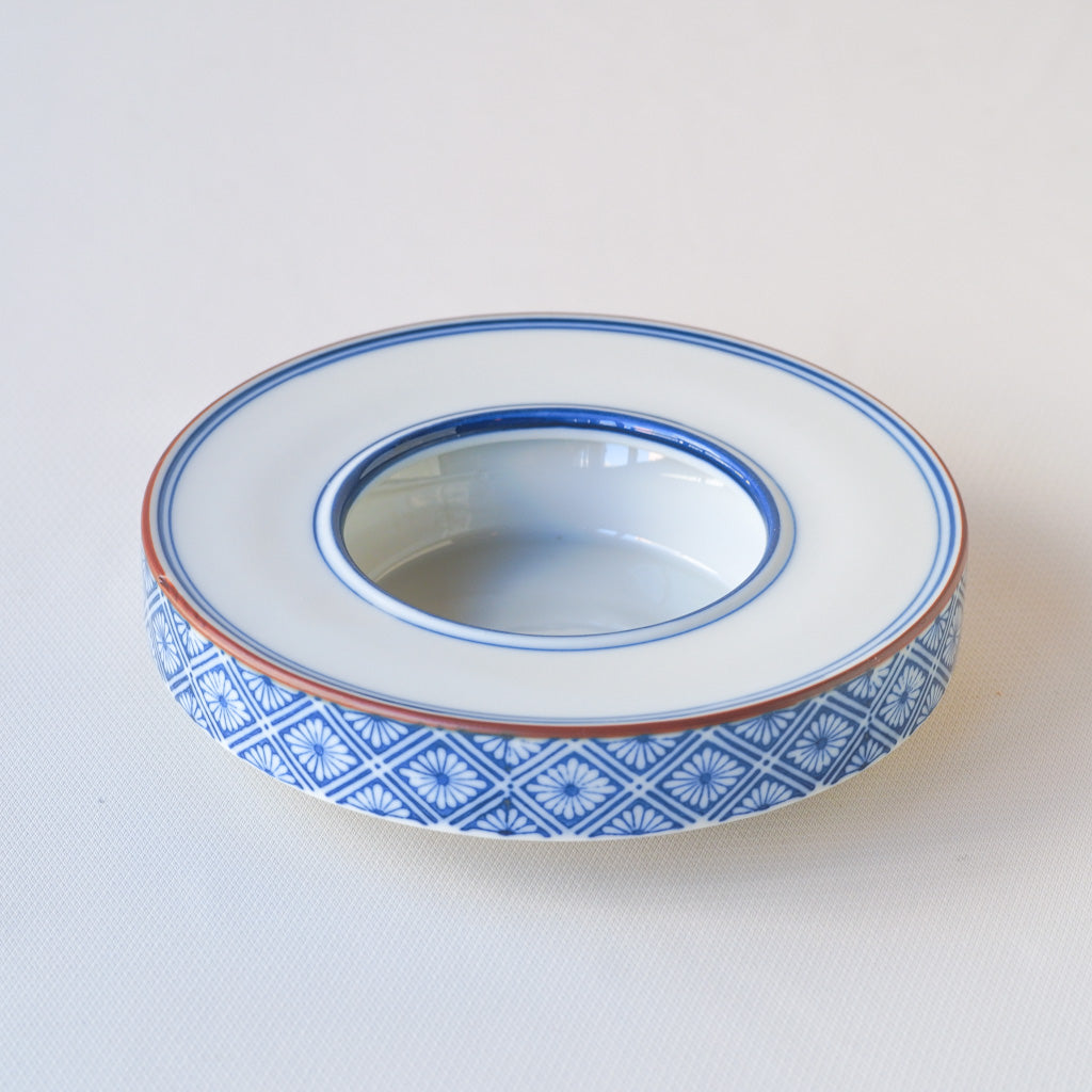 作地未詳｜菊菱｜染付｜ペンダントライト