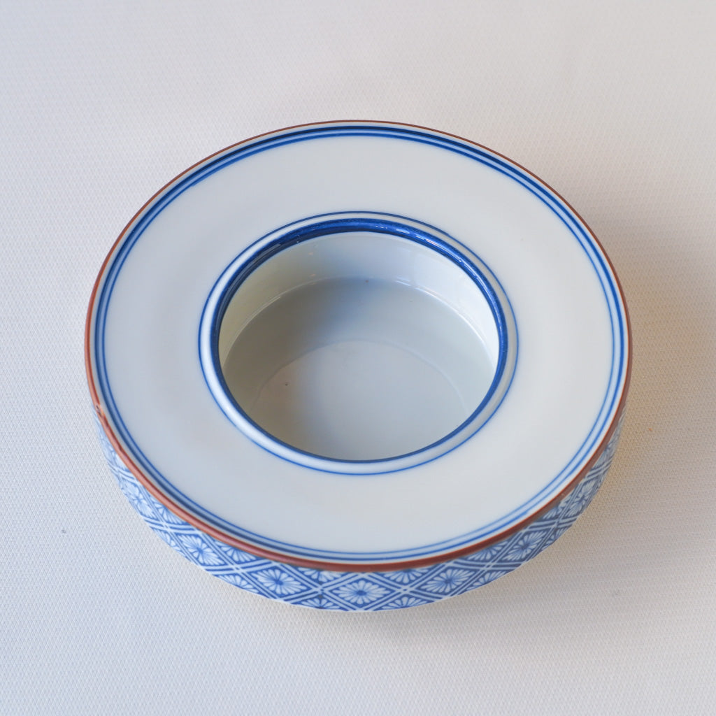 作地未詳｜菊菱｜染付｜ペンダントライト