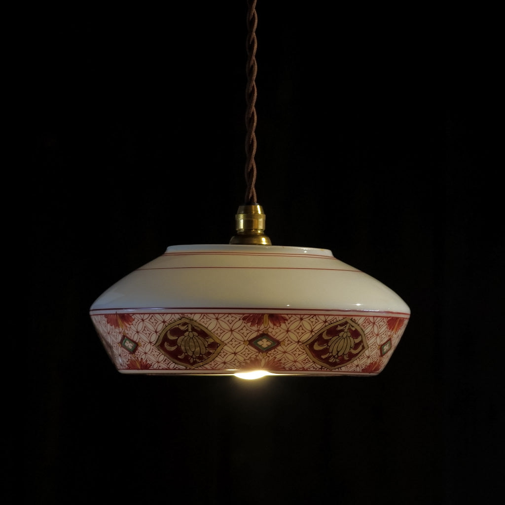 有田焼｜秀峰｜赤絵｜金彩｜ペンダントライト