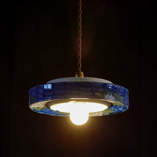 有田焼｜清陶苑｜紫陽花｜染付｜ペンダントライト