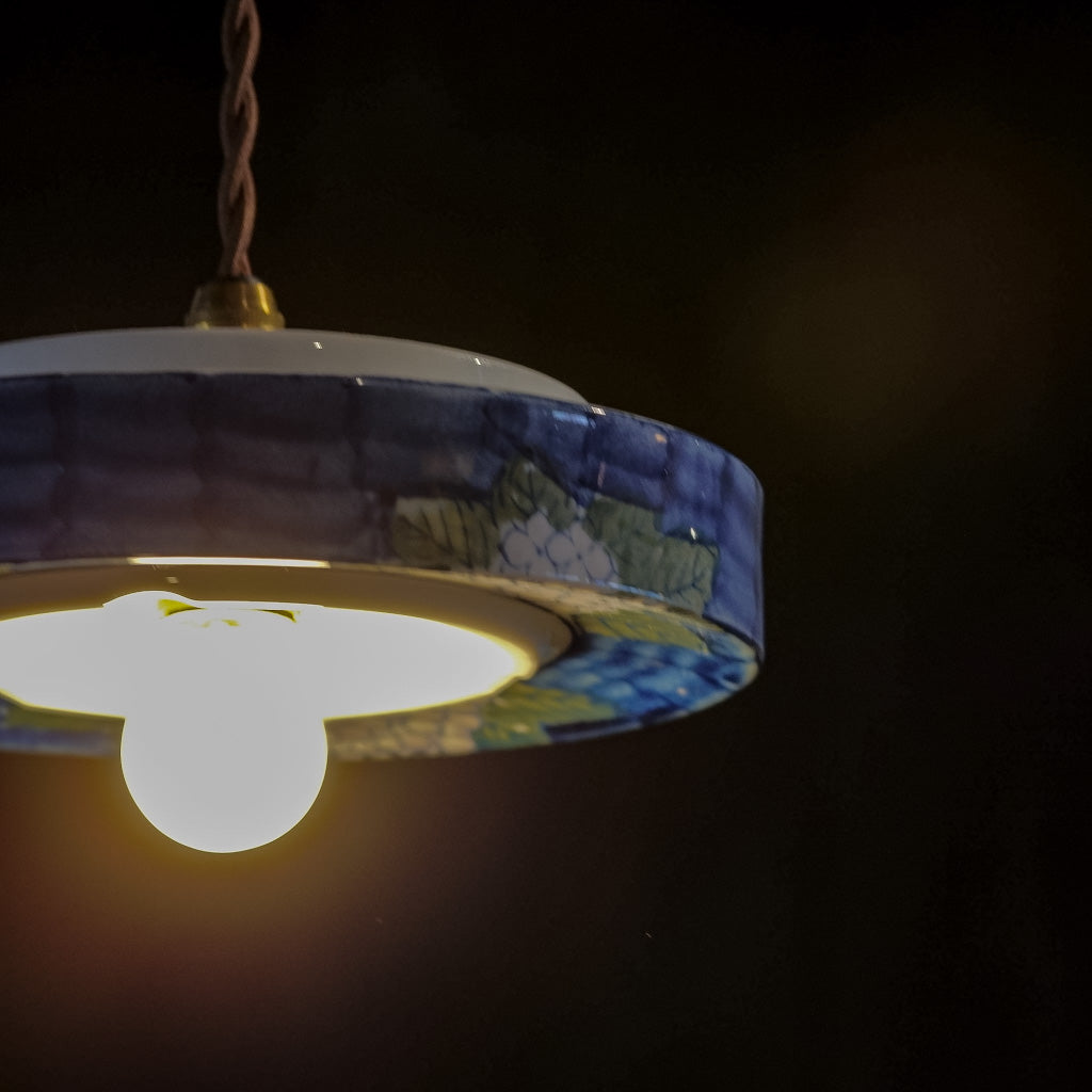 有田焼｜清陶苑｜紫陽花｜染付｜ペンダントライト