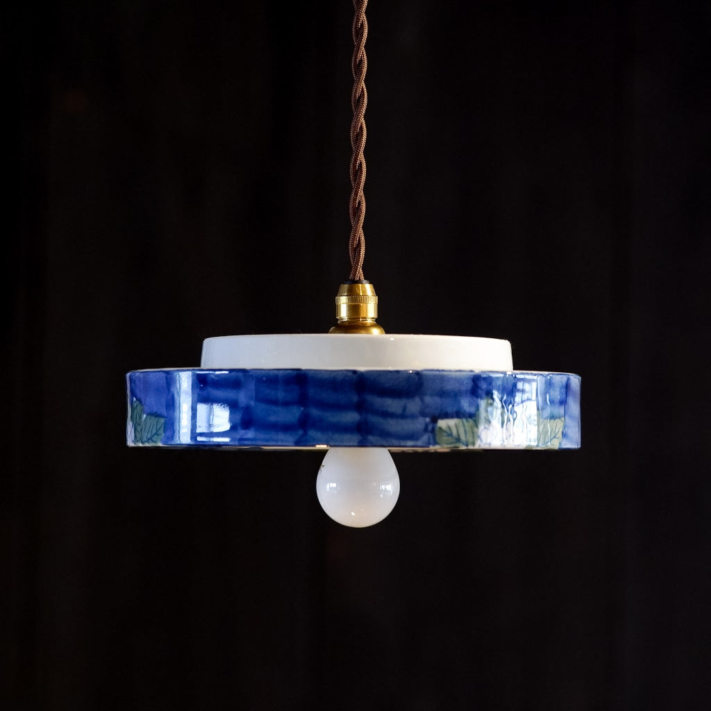 有田焼｜清陶苑｜紫陽花｜染付｜ペンダントライト