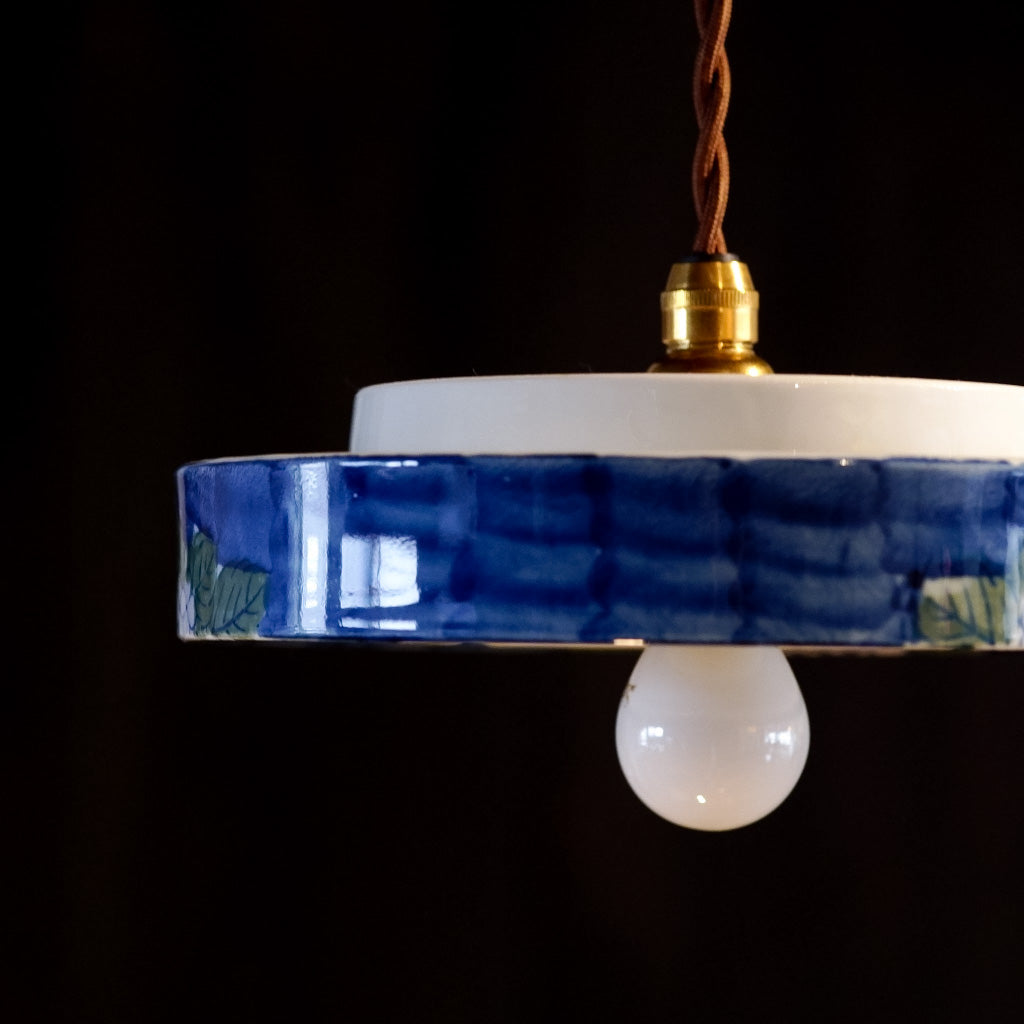 有田焼｜清陶苑｜紫陽花｜染付｜ペンダントライト