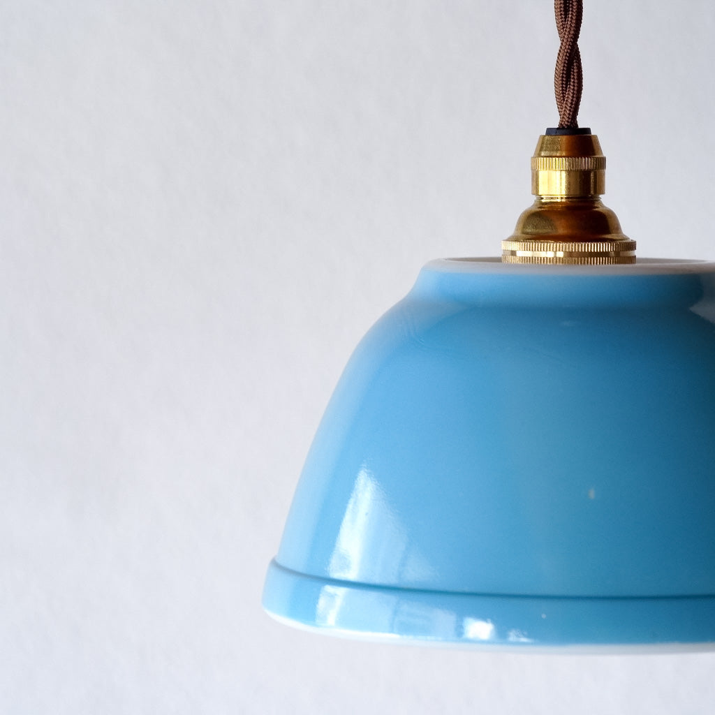 オールドパイレックス｜pyrex｜プライマリーブルー｜ミキシングボウル｜ペンダントライト
