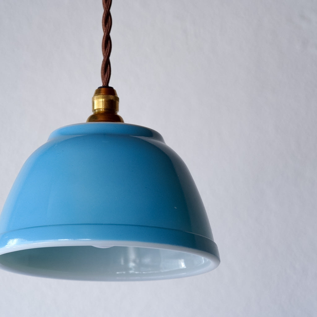 オールドパイレックス｜pyrex｜プライマリーブルー｜ミキシングボウル｜ペンダントライト