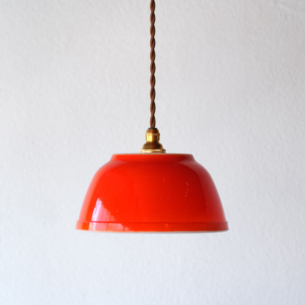 オールドパイレックス｜pyrex｜プライマリーレッド｜ミキシングボウル｜ペンダントライト