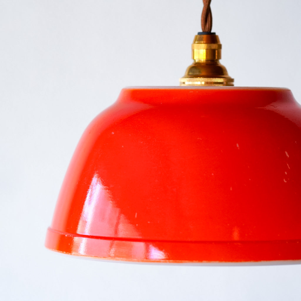 オールドパイレックス｜pyrex｜プライマリーレッド｜ミキシングボウル｜ペンダントライト