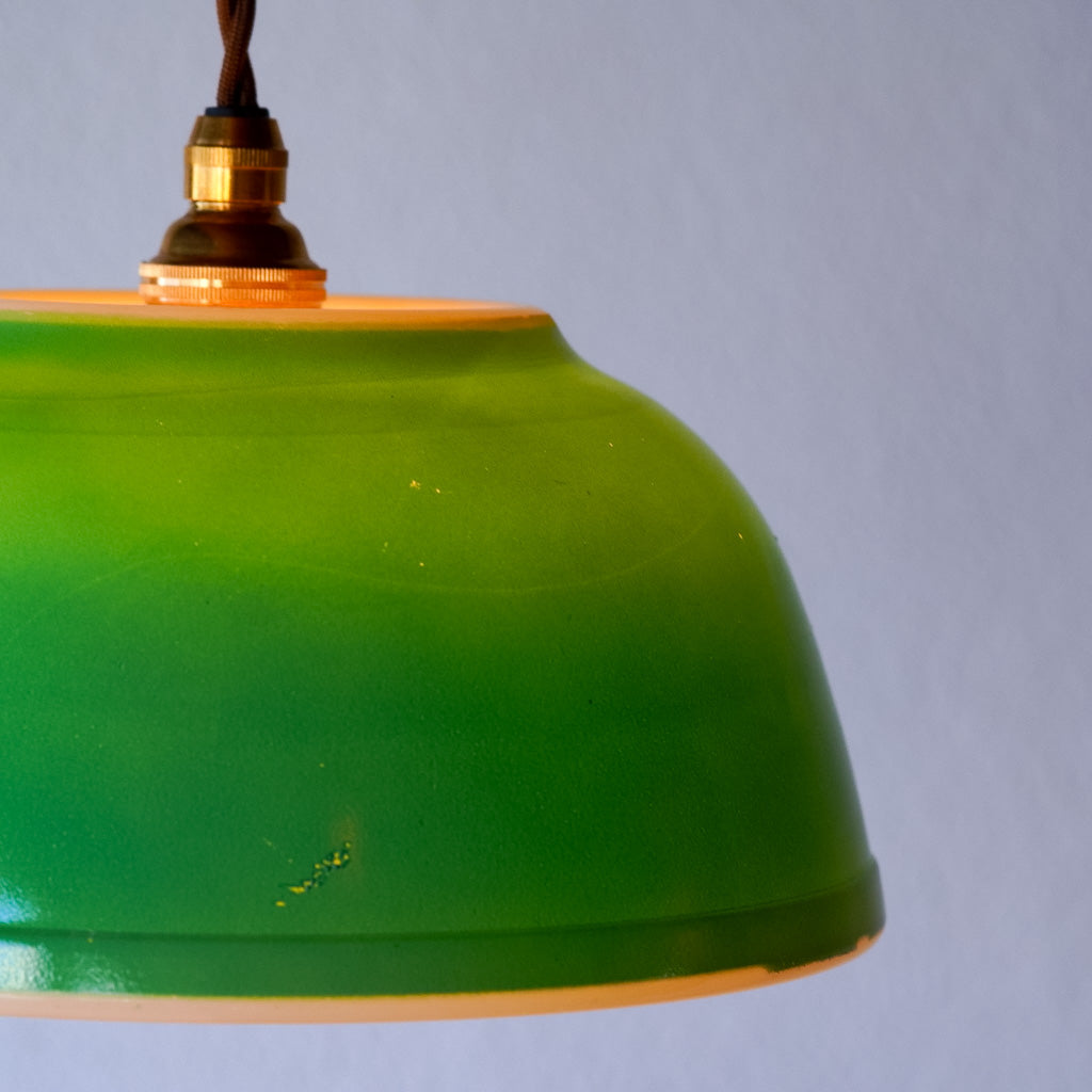 オールドパイレックス｜pyrex｜プライマリーグリーン｜ミキシングボウル｜ペンダントライト