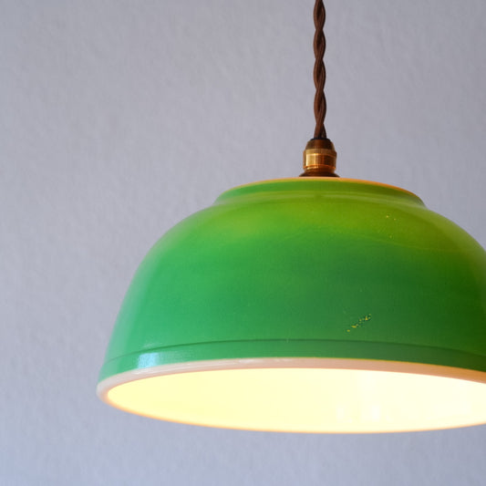 オールドパイレックス｜pyrex｜プライマリーグリーン｜ミキシングボウル｜ペンダントライト