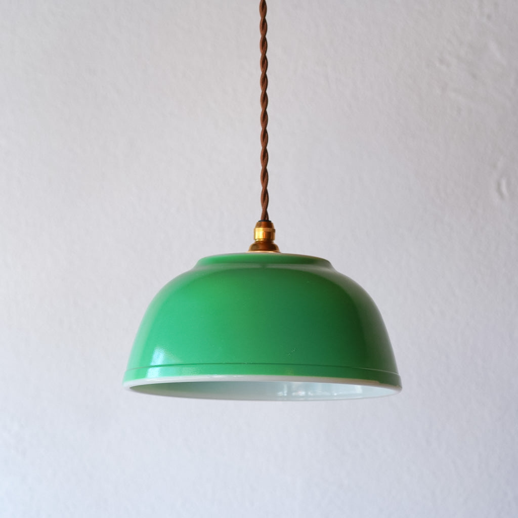 オールドパイレックス｜pyrex｜プライマリーグリーン｜ミキシングボウル｜ペンダントライト