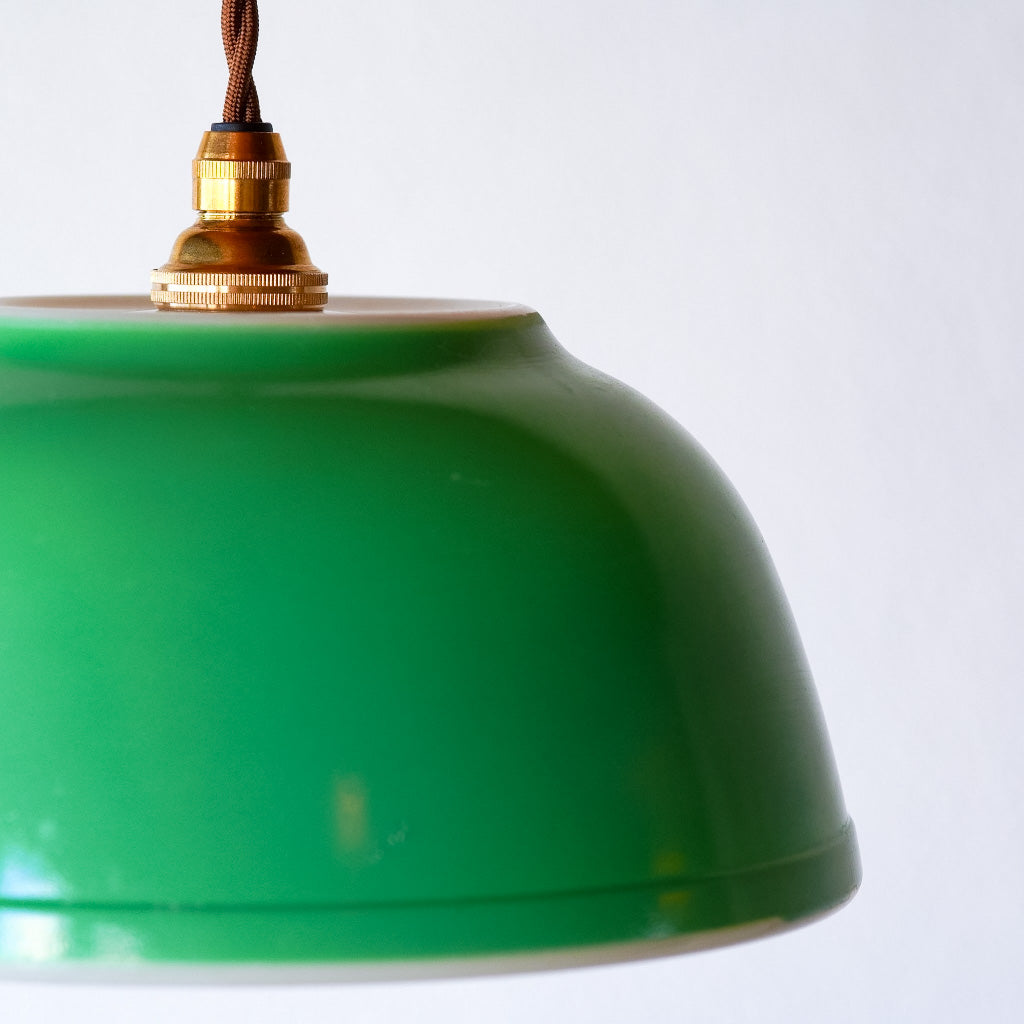 オールドパイレックス｜pyrex｜プライマリーグリーン｜ミキシングボウル｜ペンダントライト
